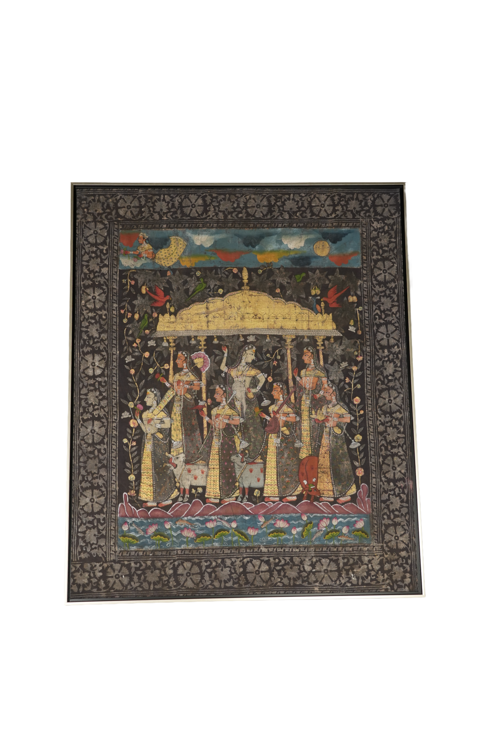 Royal Krishna Raas Leela Miniature Painting