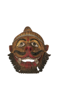 Antique Hanuman Ritual Wooden Mask