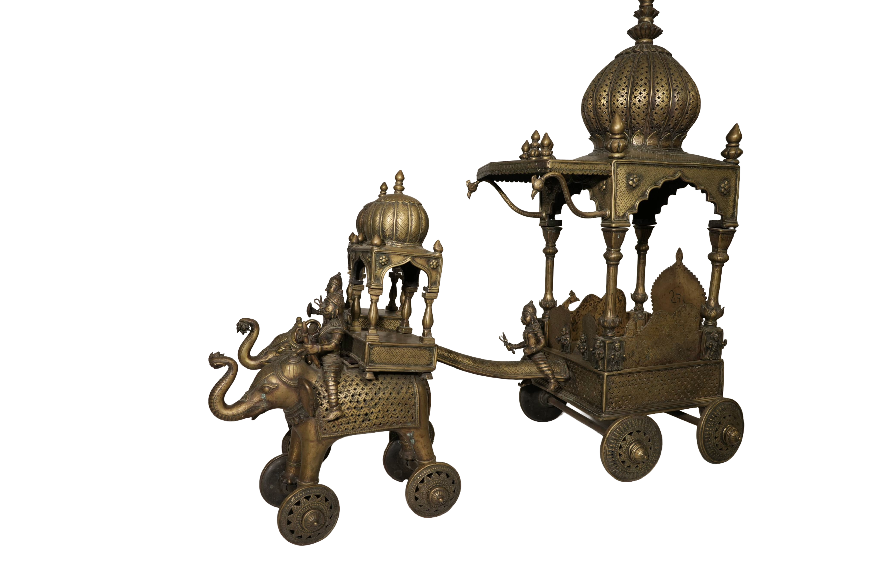 Royal Brass Elephant Procession Rath Carriage