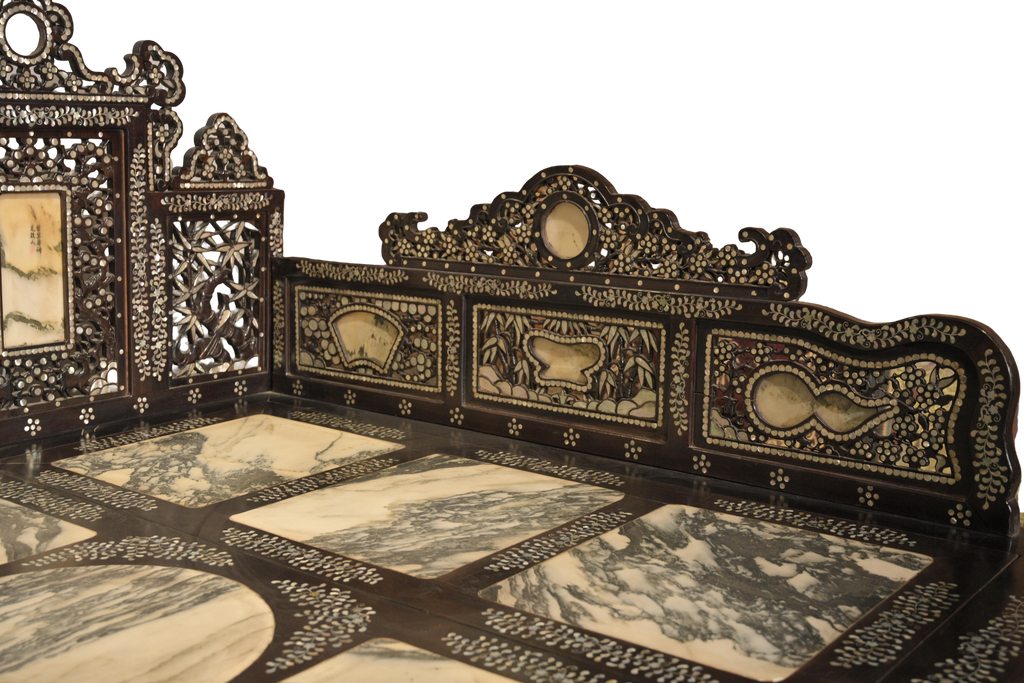 Royal Inlaid wooden Daybed