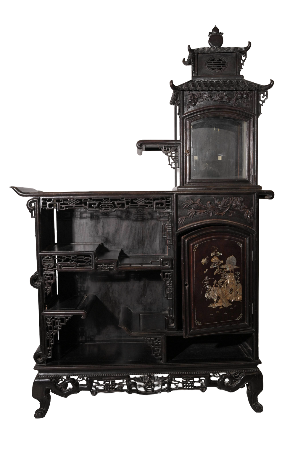 Chinese Scholar Display Cabinet Shelf