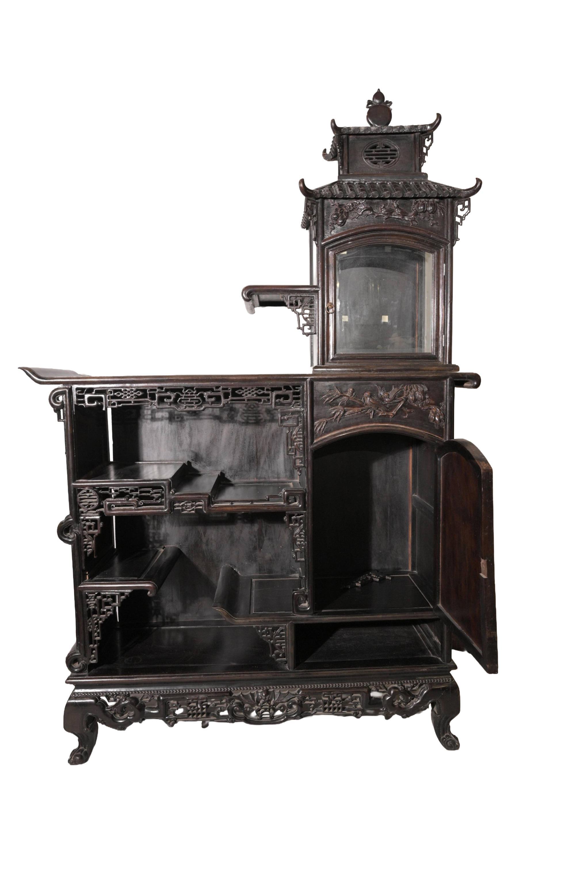 Chinese Scholar Display Cabinet Shelf