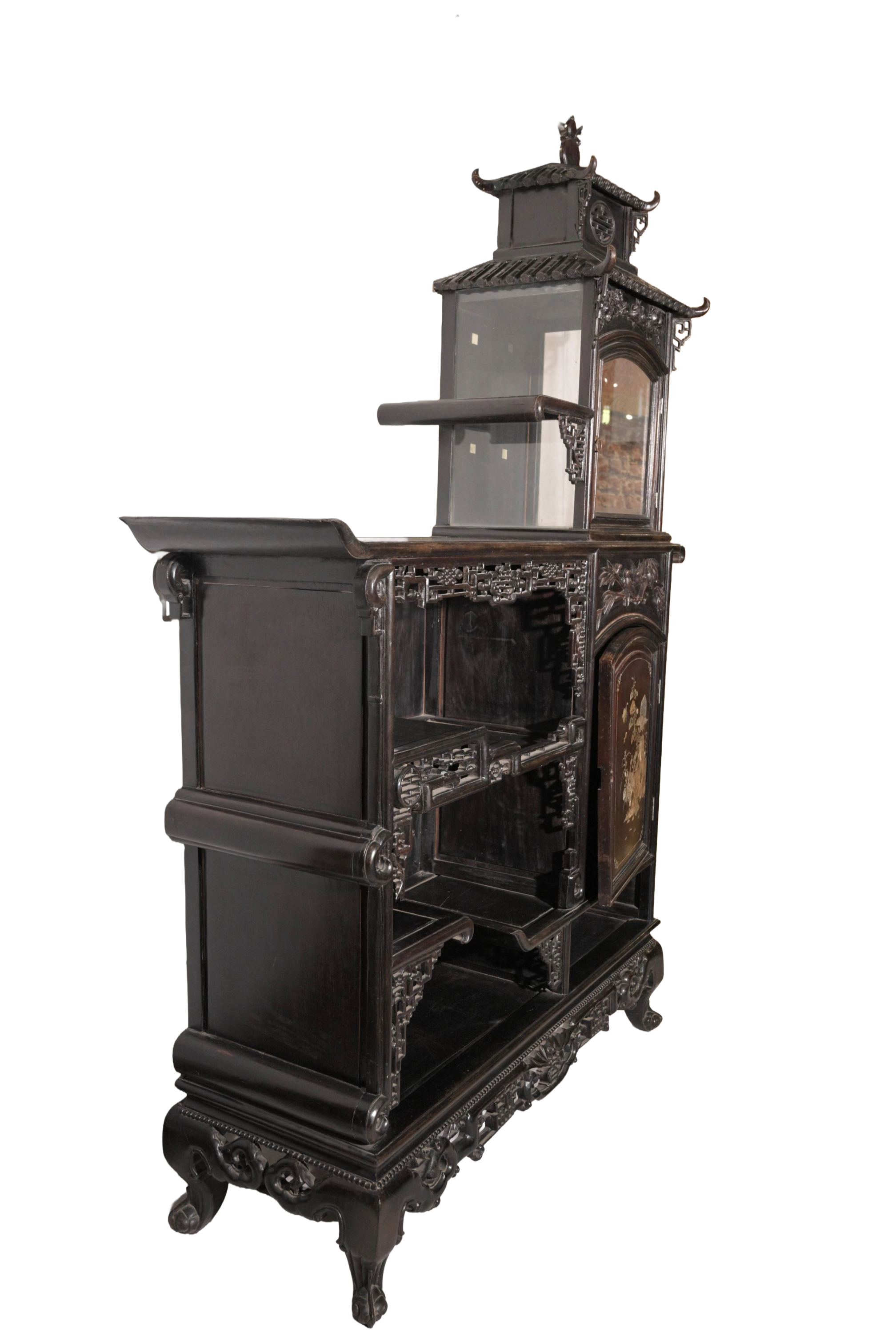 Chinese Scholar Display Cabinet Shelf