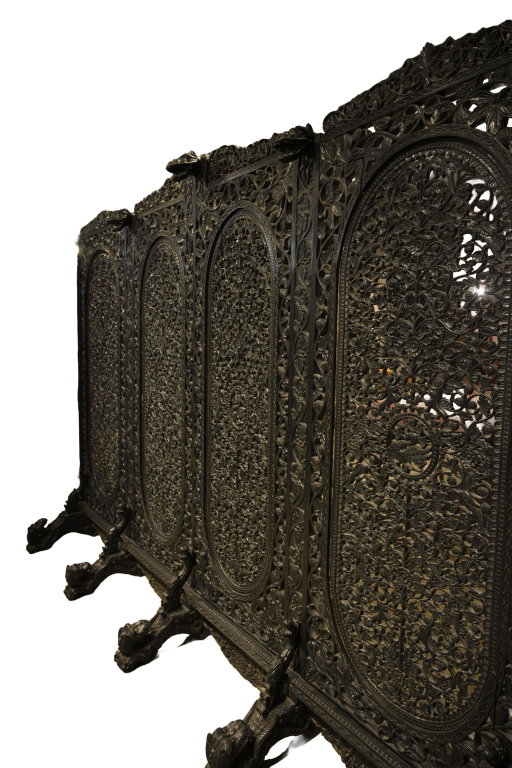 Hand-Carved Heritage Room Divider Screen
