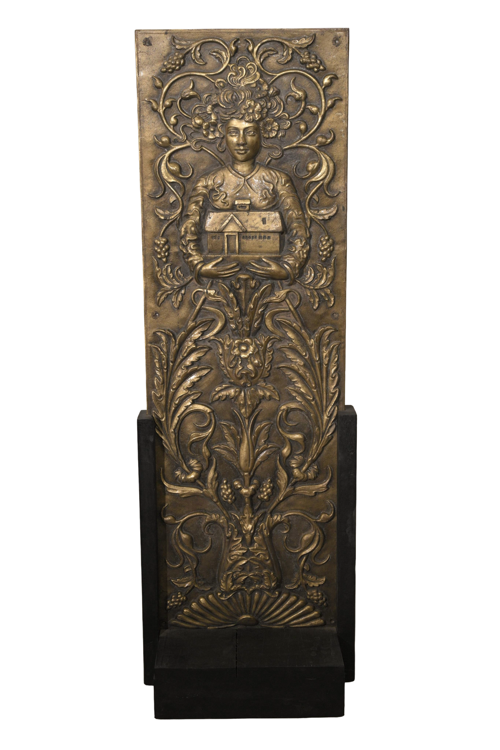Art Nouveau Bronze Relief Sculpture
