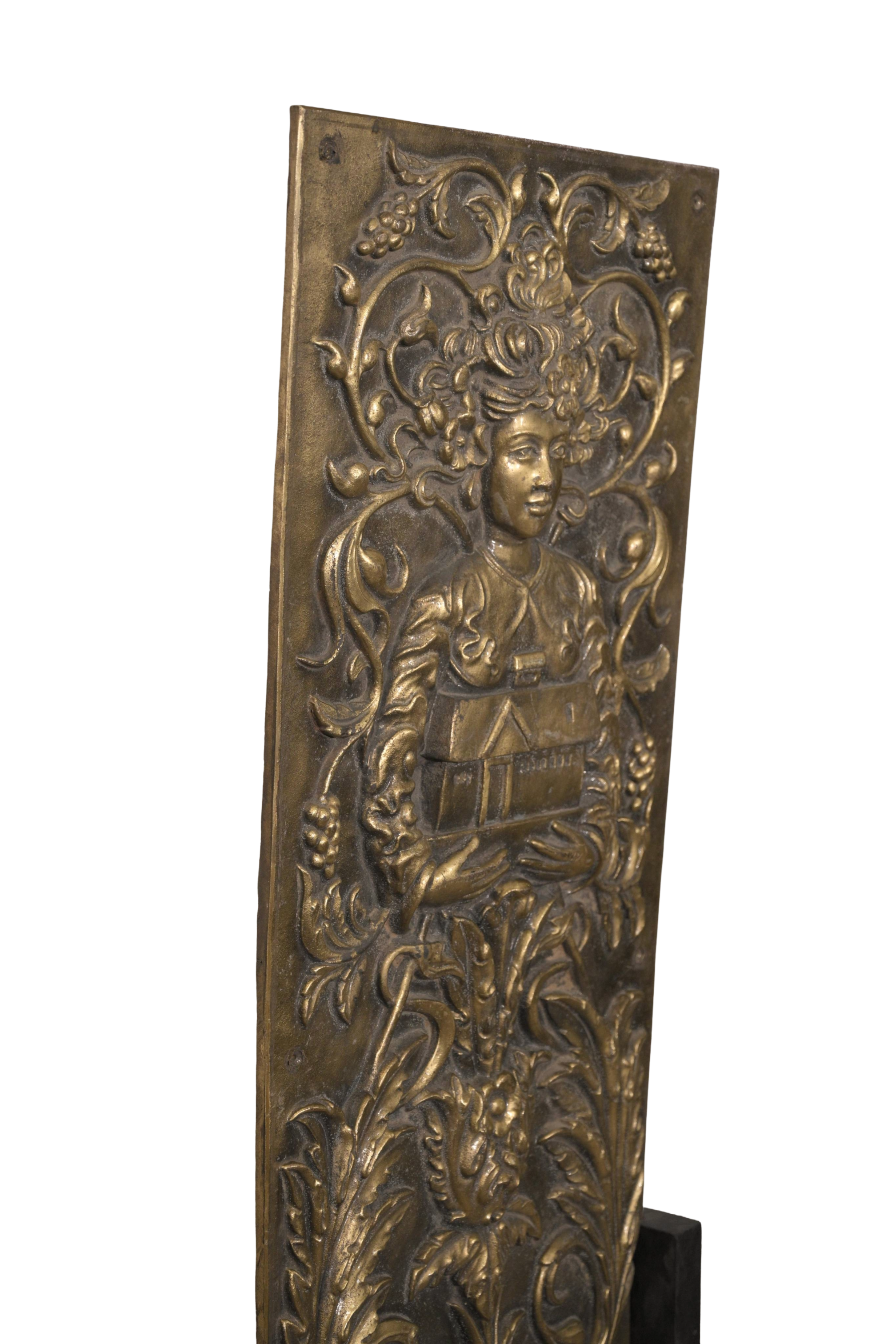 Art Nouveau Bronze Relief Sculpture