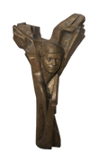 Modern Abstract Bronze Figure Sculpture