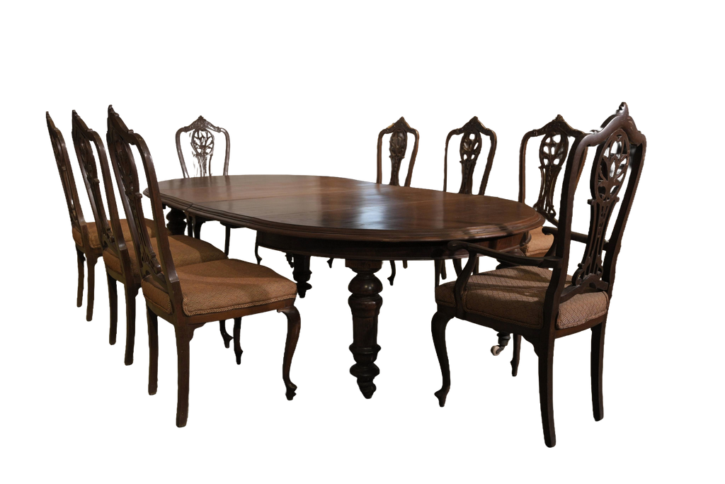 Grand Colonial Extendable Dining Table Set