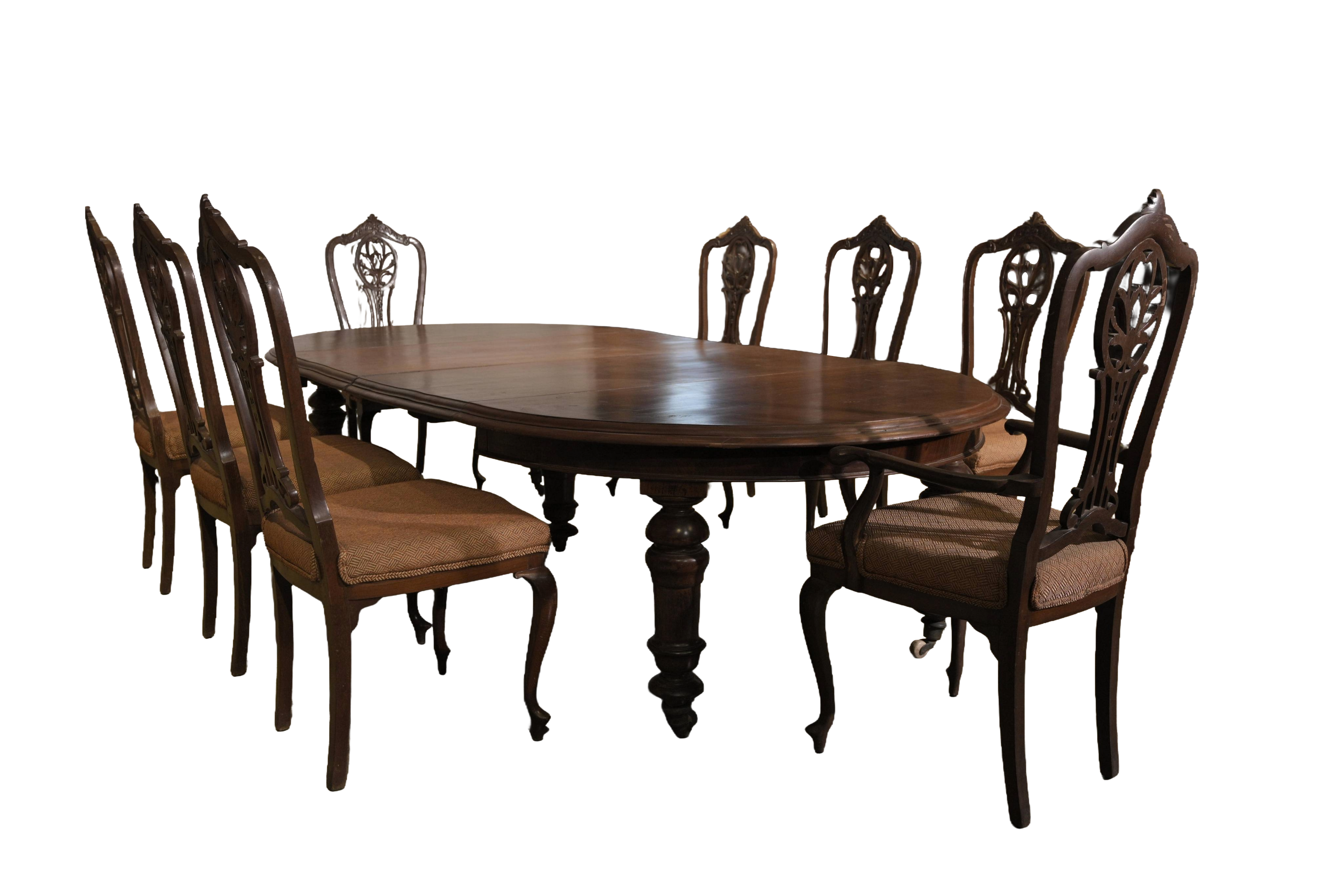Grand Colonial Extendable Dining Table Set