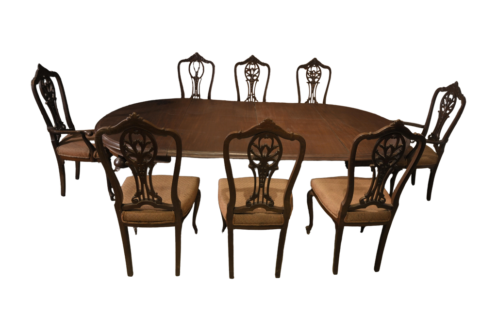 Grand Colonial Extendable Dining Table Set