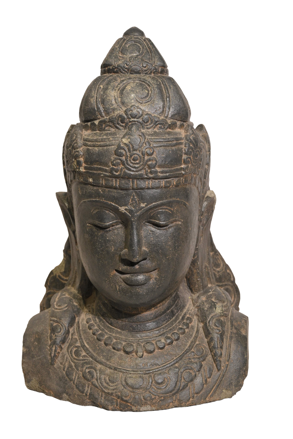 Divine Lord Shiva Stone Bust Sculpture