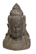 Divine Lord Shiva Stone Bust Sculpture