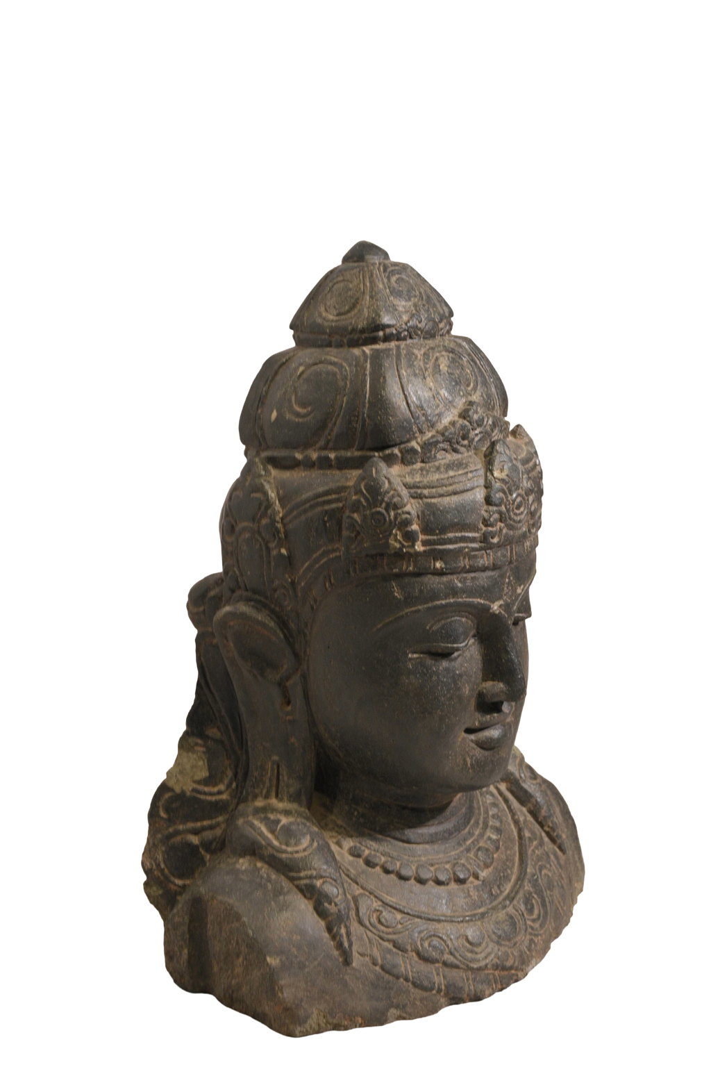 Divine Lord Shiva Stone Bust Sculpture