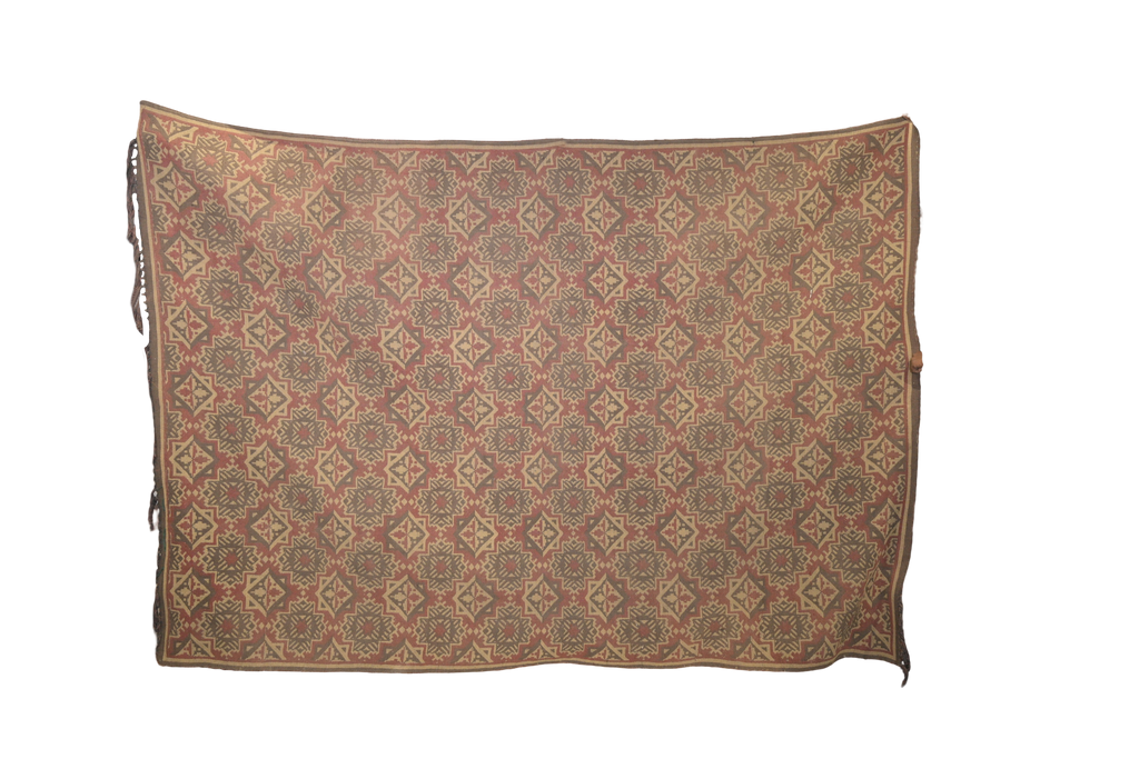 Vintage Geometric Pattern Wool Rug