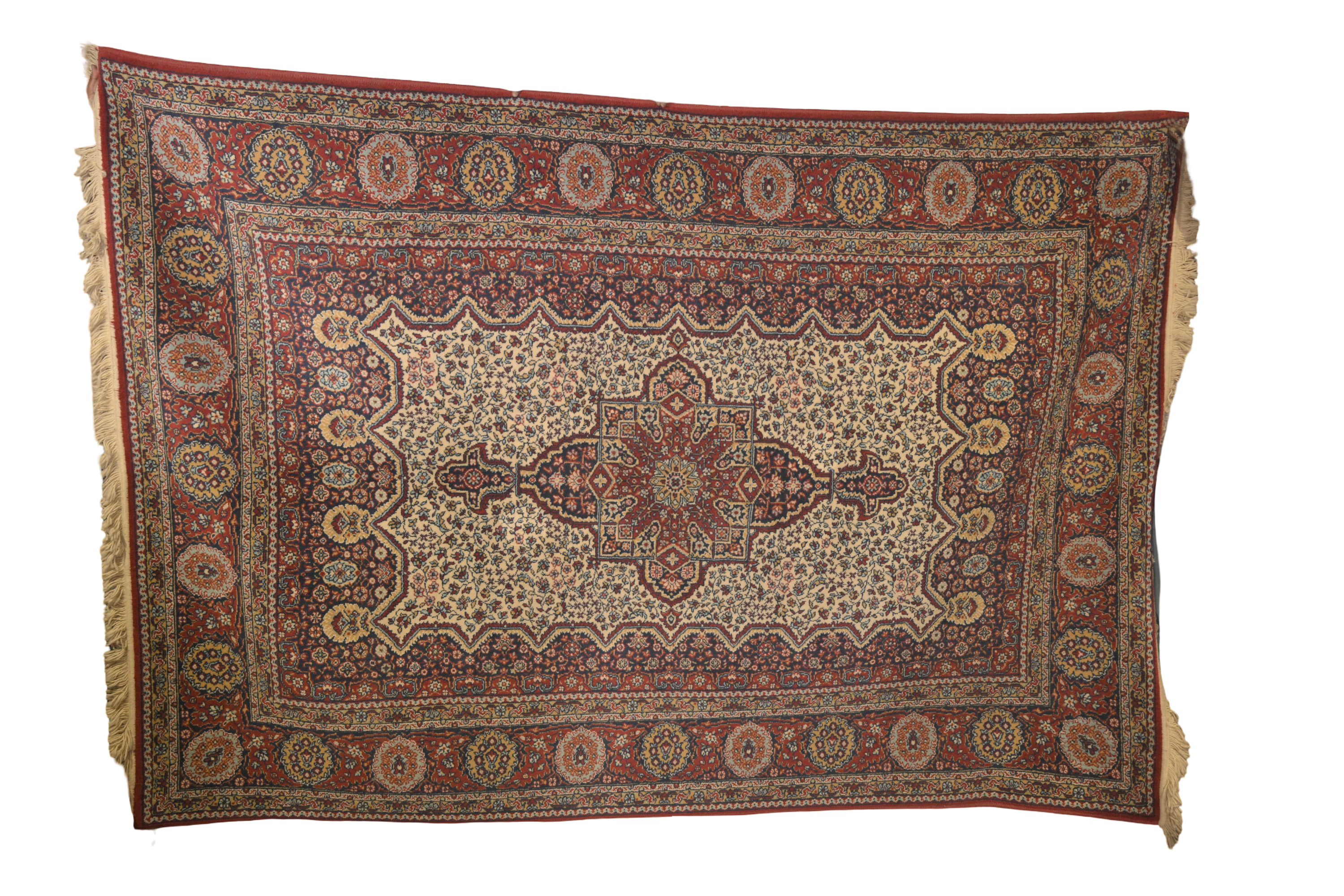 Royal Persian Ivory Medallion Rug
