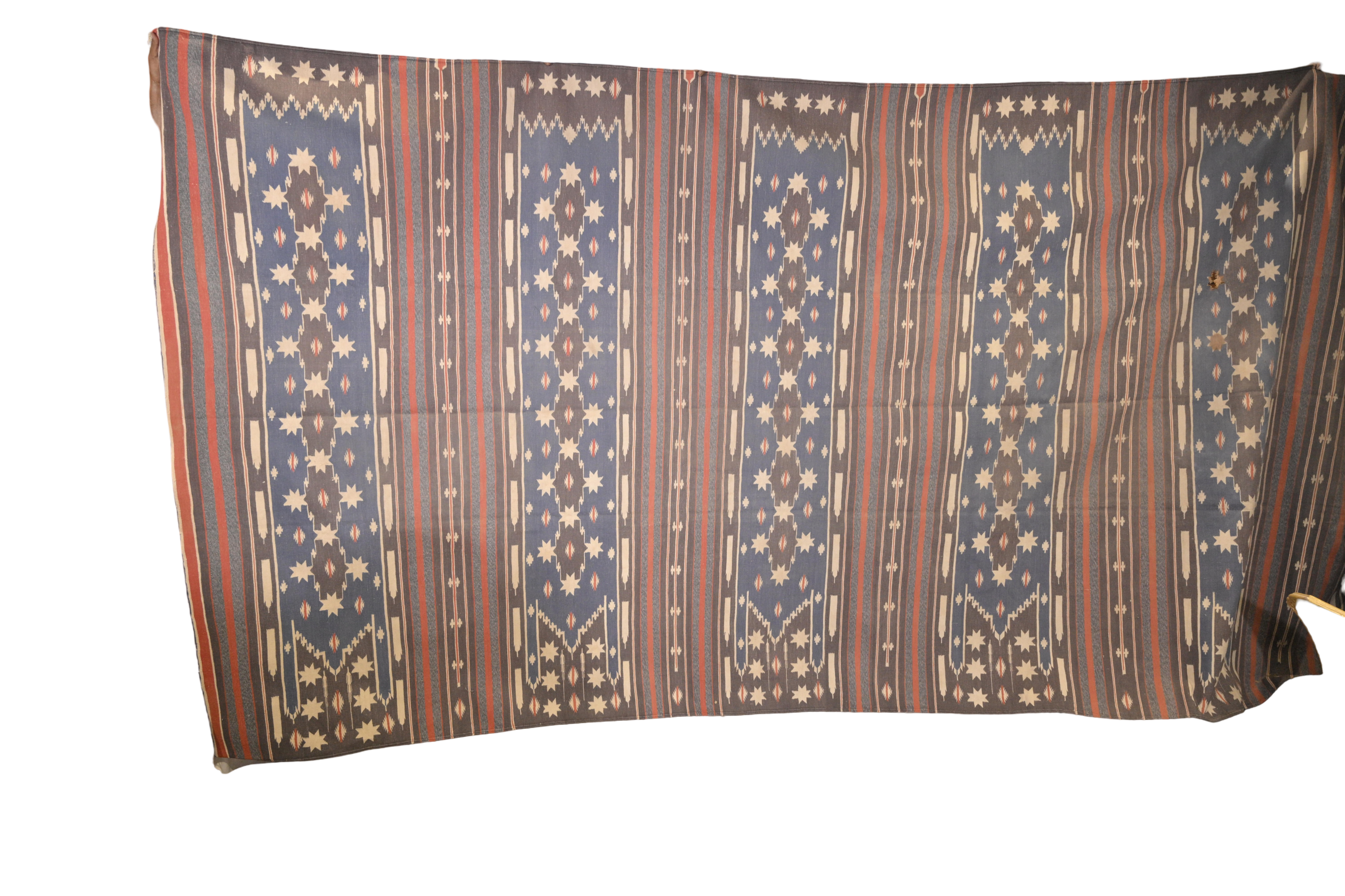 Handwoven Tribal Stripe Kilim Rug