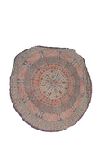 Circular Persian Calligraphy Decorative Rug