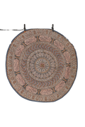 Persian Calligraphy Round Textile Art