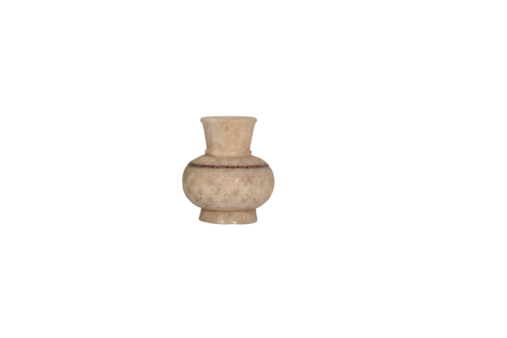 Luxury Floral Marble Decorative Vase