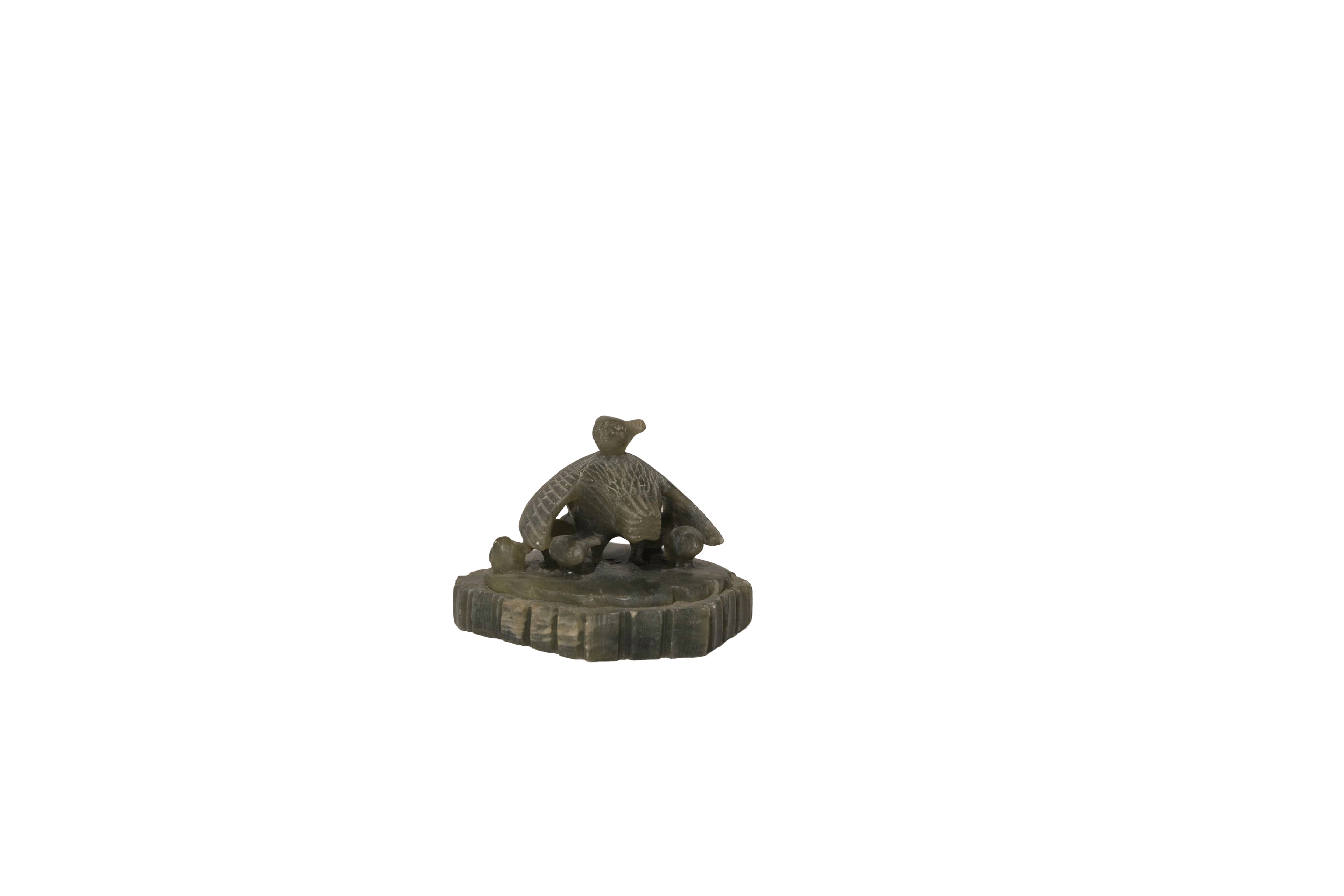 Oriental Turtle Family Jade Sculpture