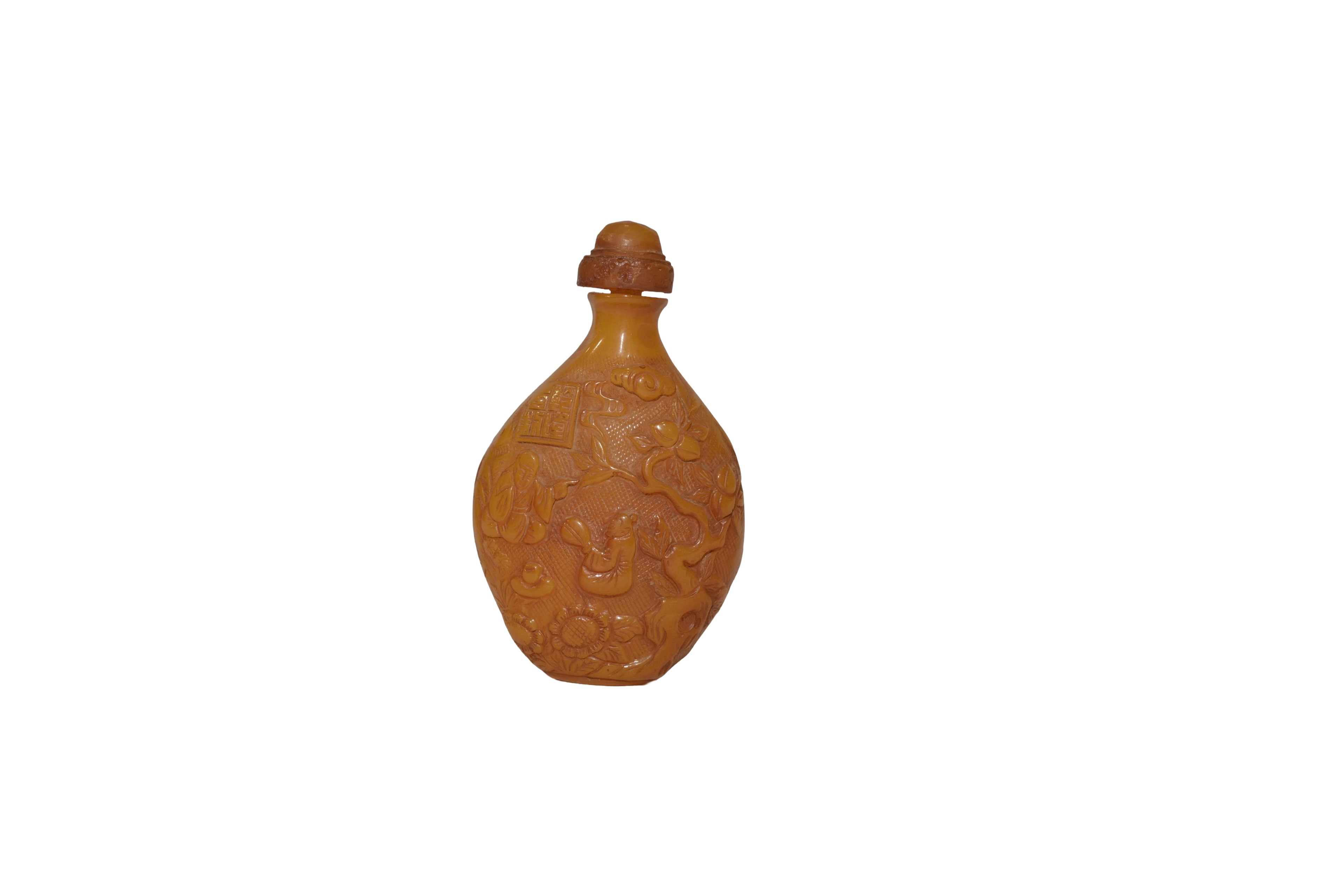 Imperial Amber Snuff Bottle Artifact