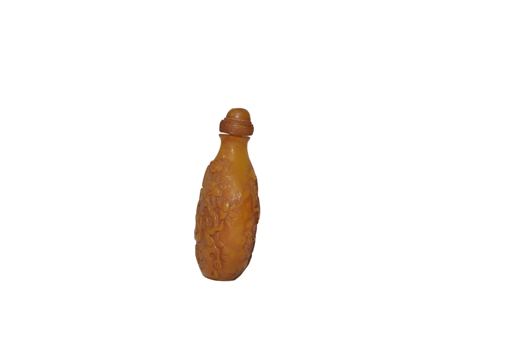 Imperial Amber Snuff Bottle Artifact