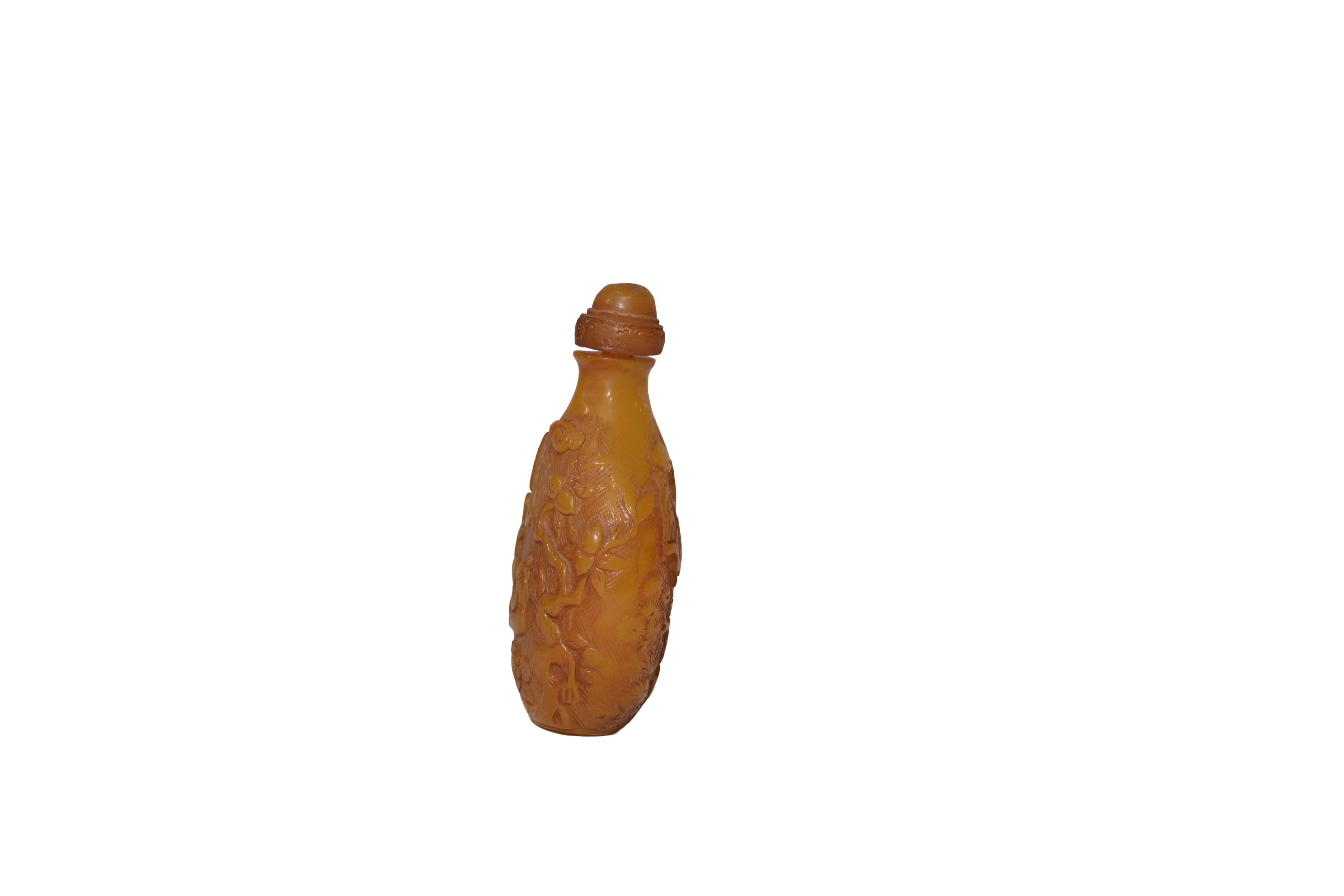 Imperial Amber Snuff Bottle Artifact