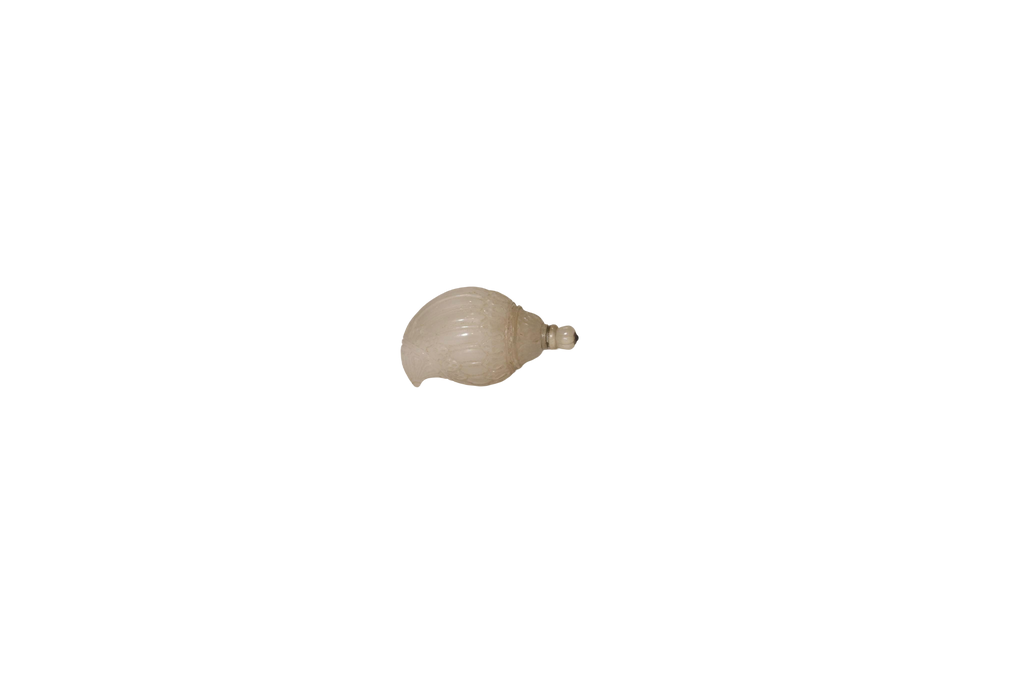 Antique Alabaster Perfume Bottle Finial