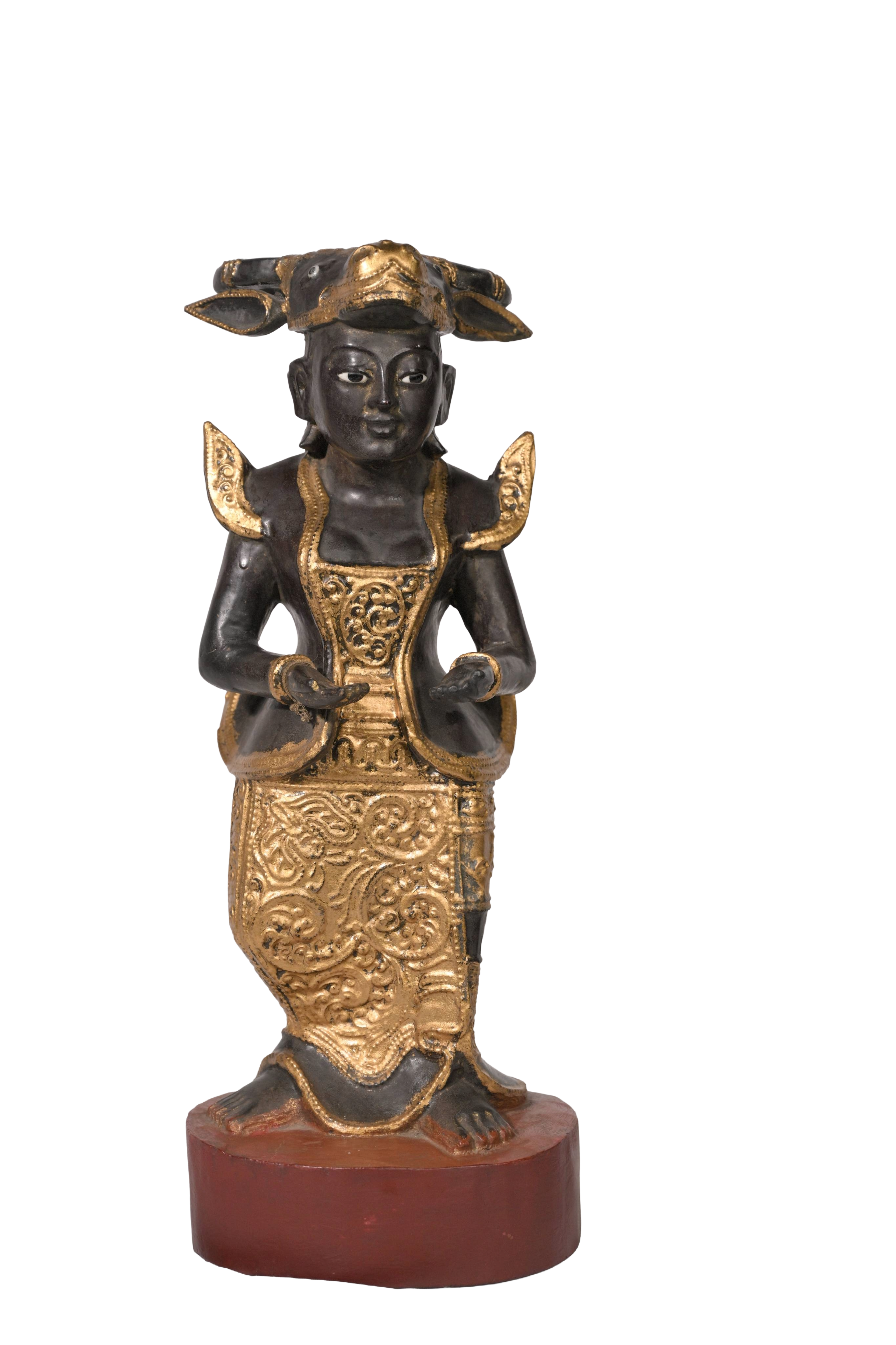 Antique Burmese Buddhist Devotional Figure