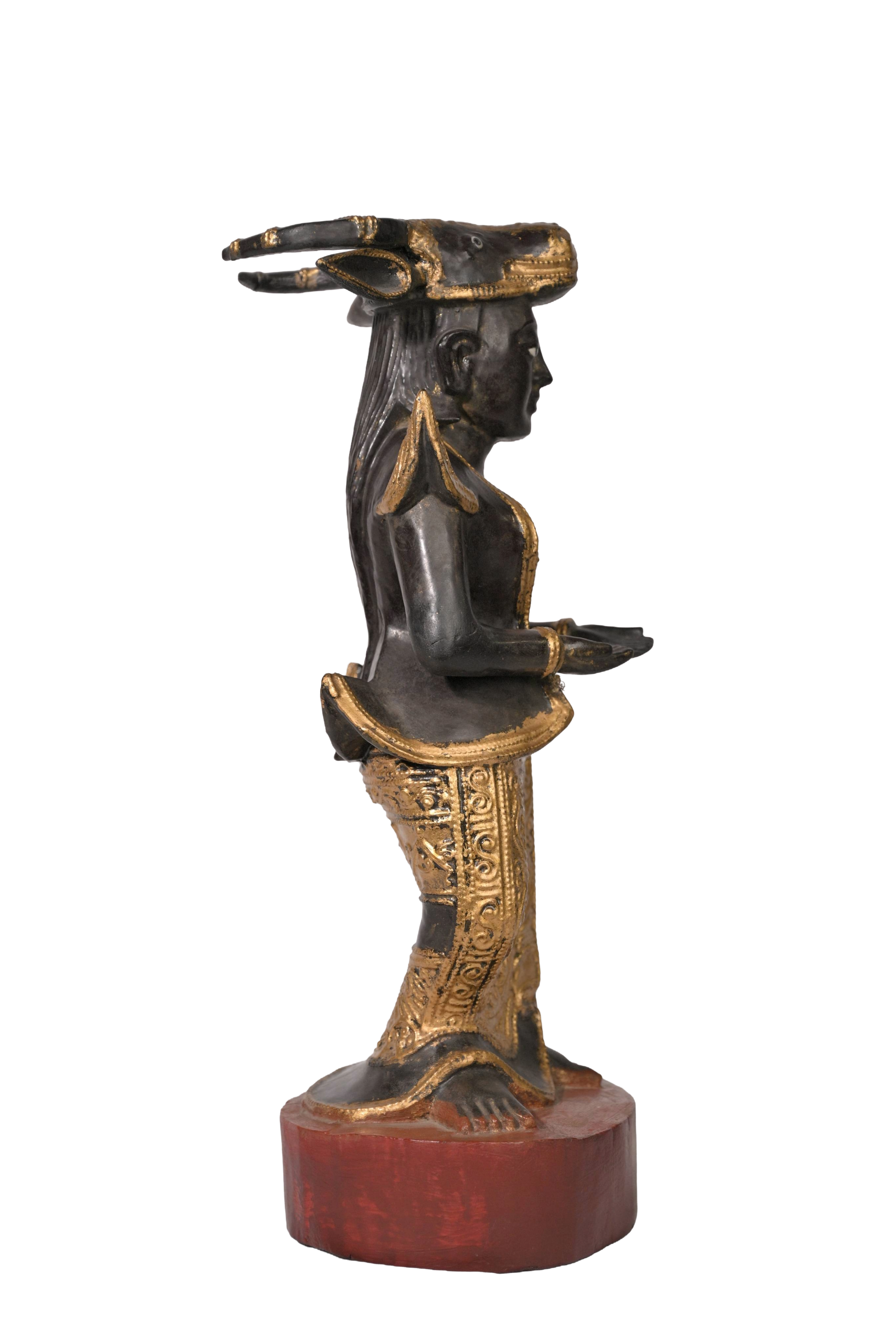 Antique Burmese Buddhist Devotional Figure