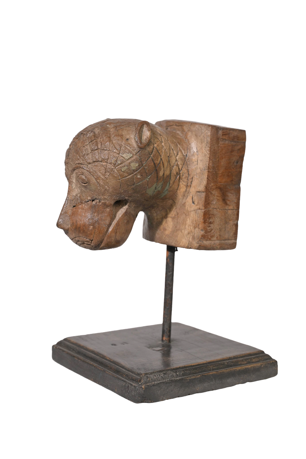Tribal Primate Totemic Head Sculpture