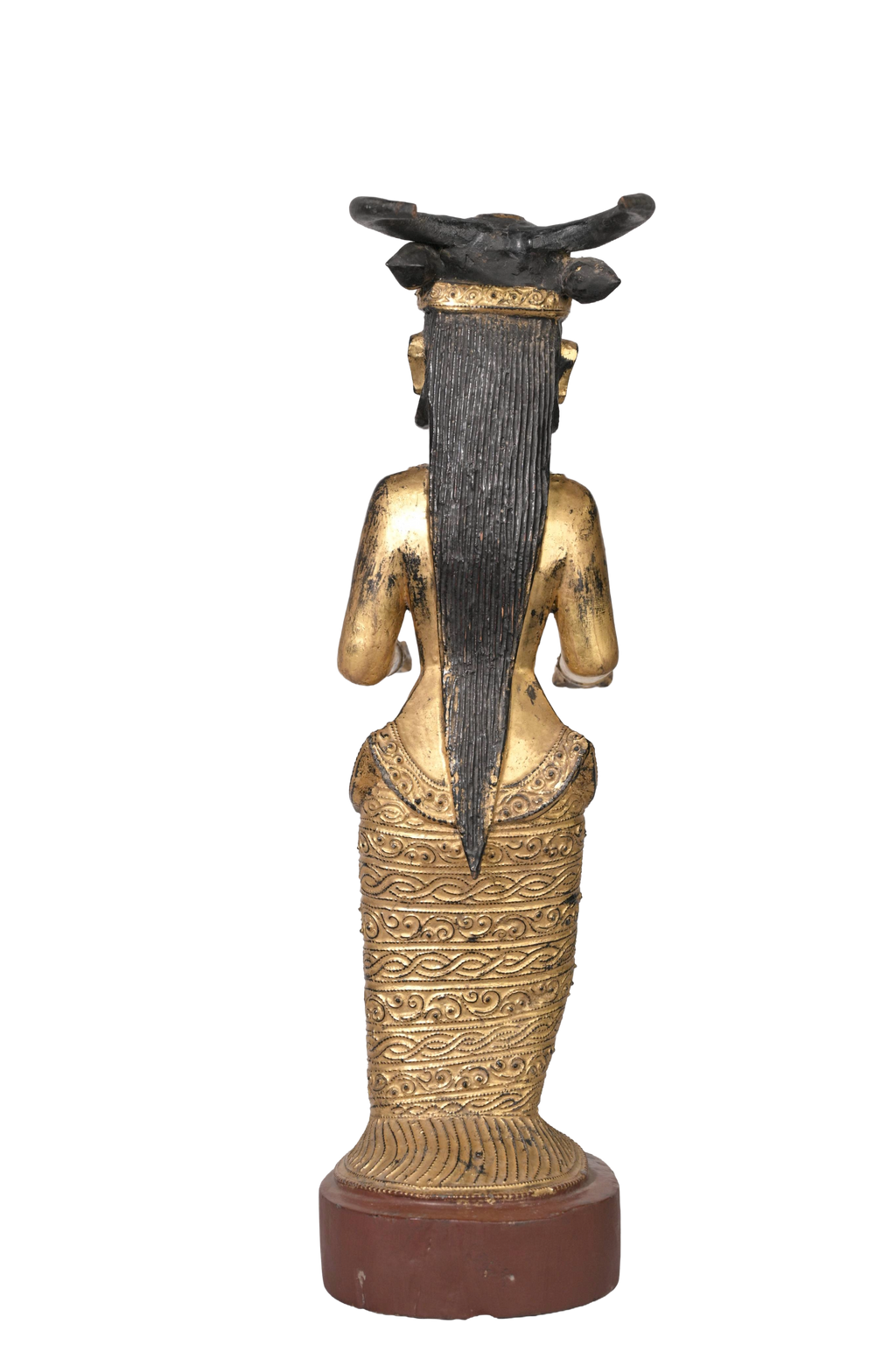 Burmese Royal Court Attendant Figure
