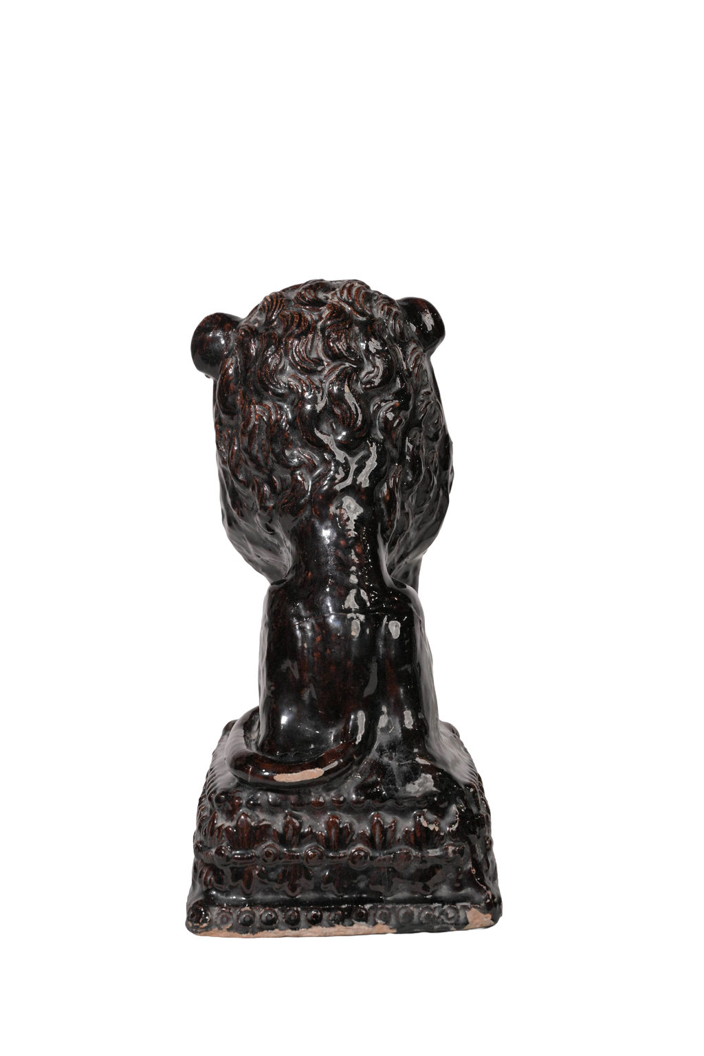 Glazed Guardian Lion Sculpture