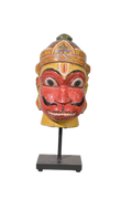 Hand-Painted Hanuman Ritual Mask