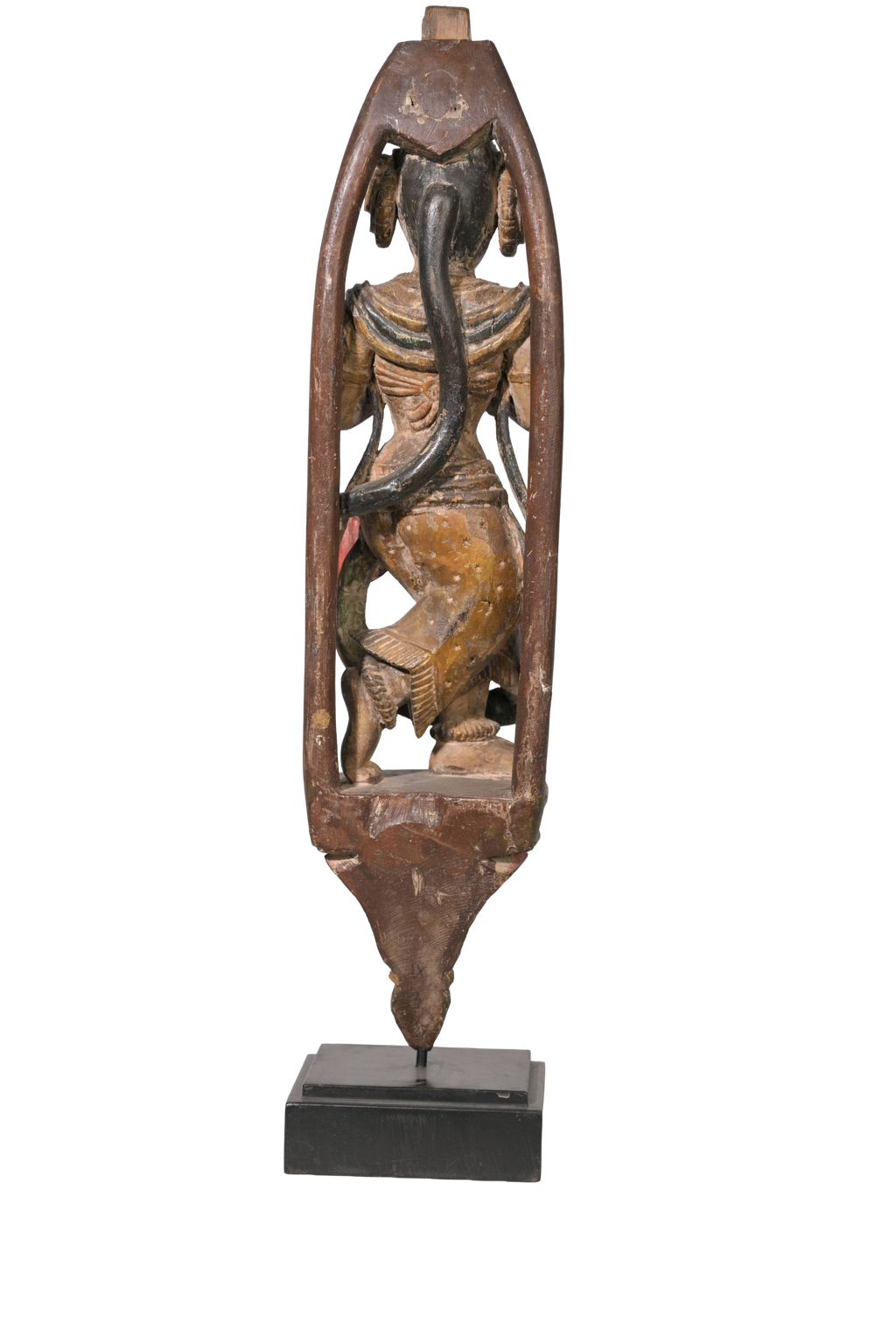 Antique Temple Musician Wall Sculpture Pair