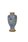 Antique Enamel Floral Decorative Vase
