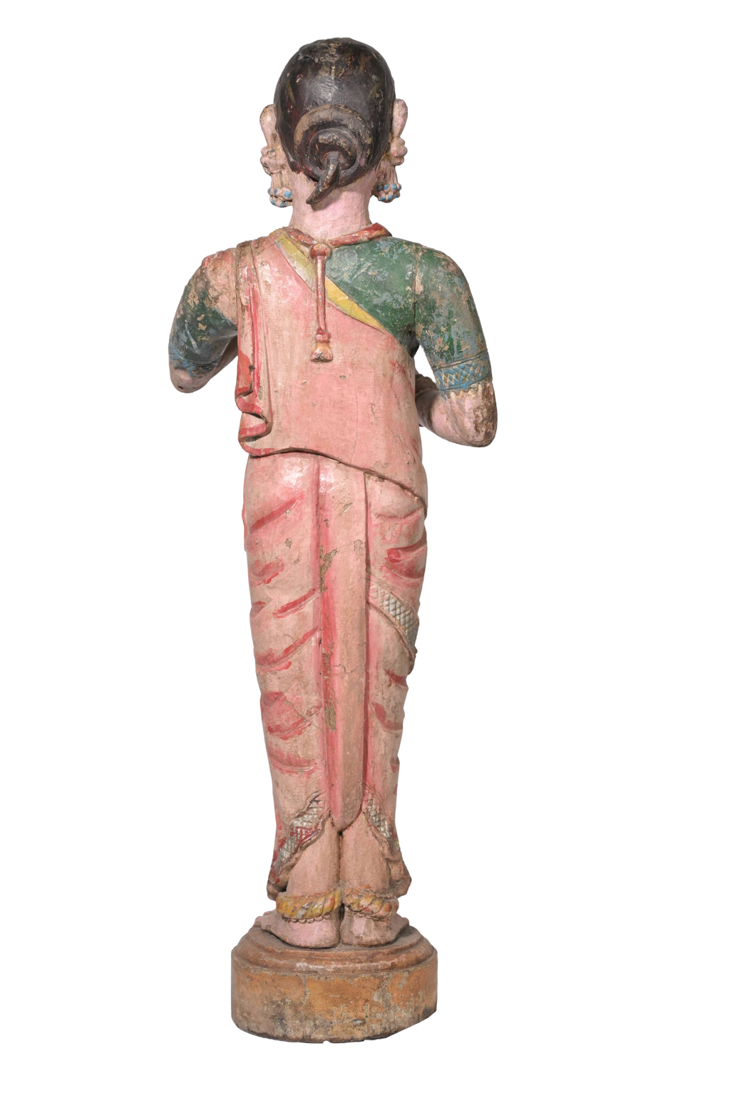 Pink Devotional Lady Sculpture