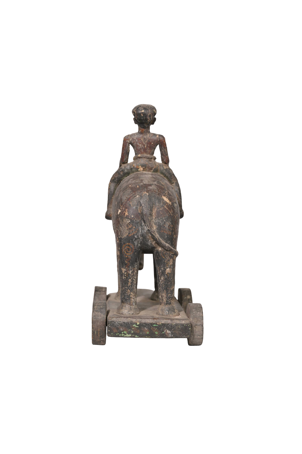 Vintage Elephant Rider Toy Sculpture