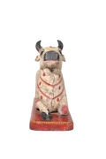 Hand-Painted Nandi Bull Sculpture