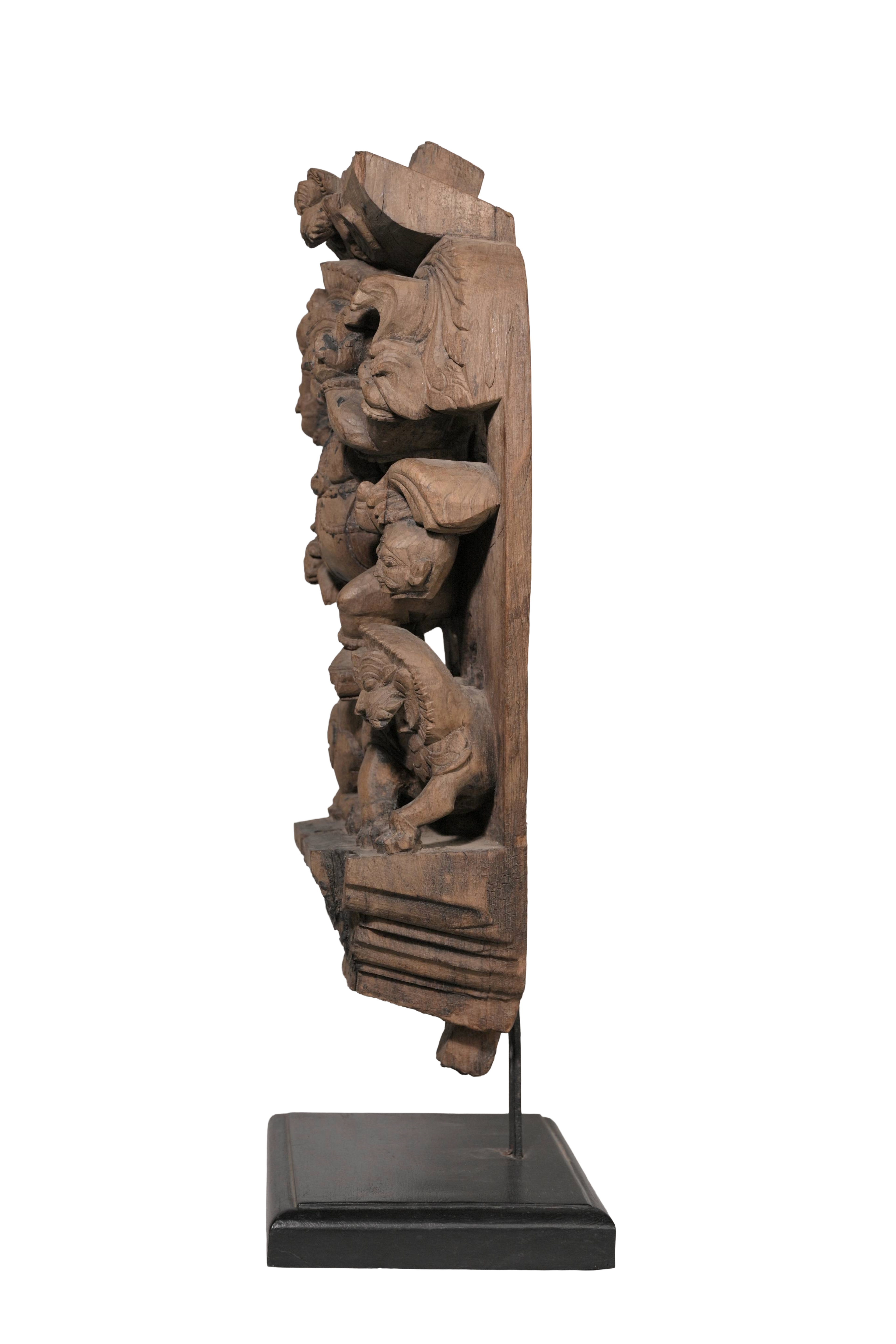 Mythic Guardian Temple Carving