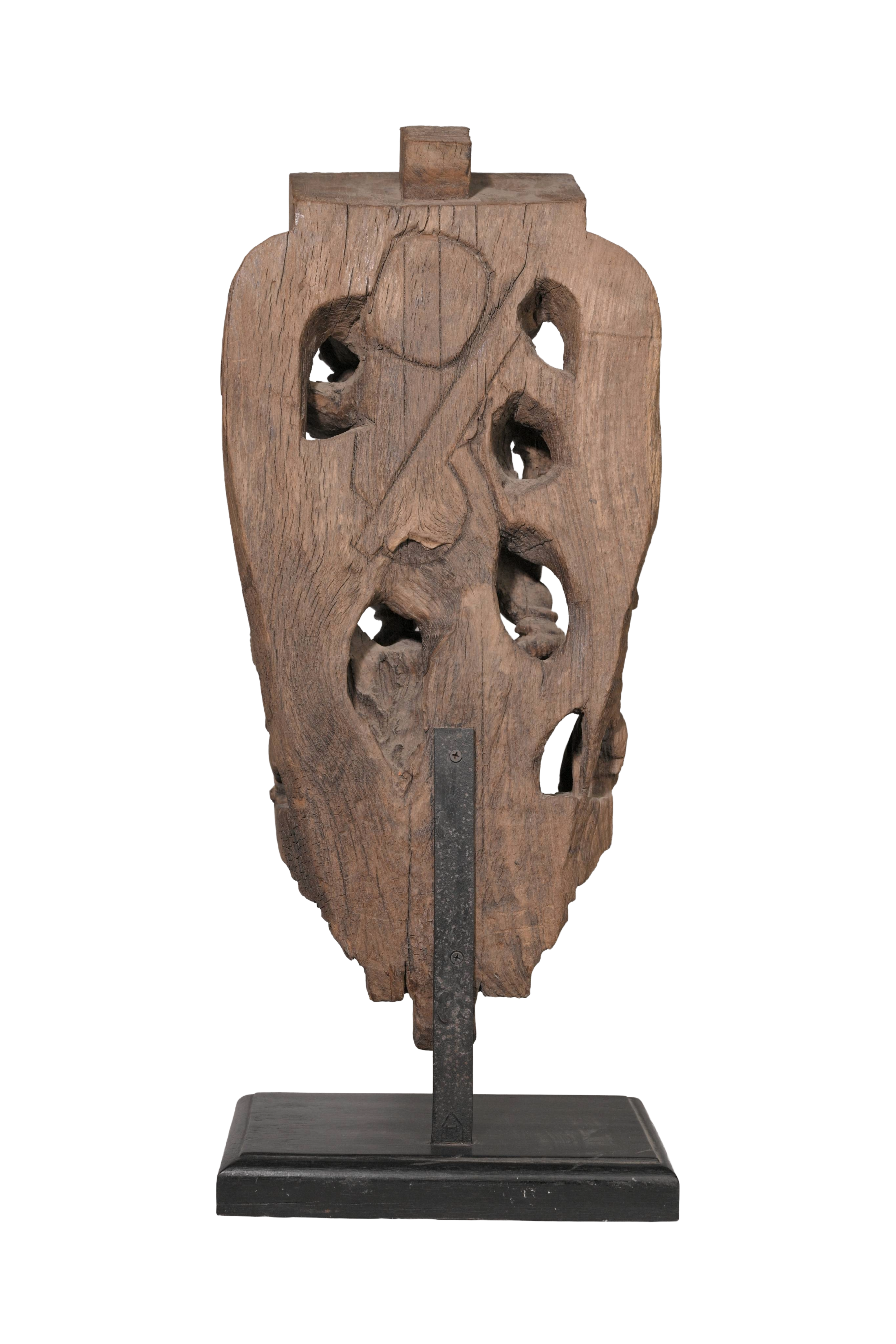 Mythic Guardian Temple Carving