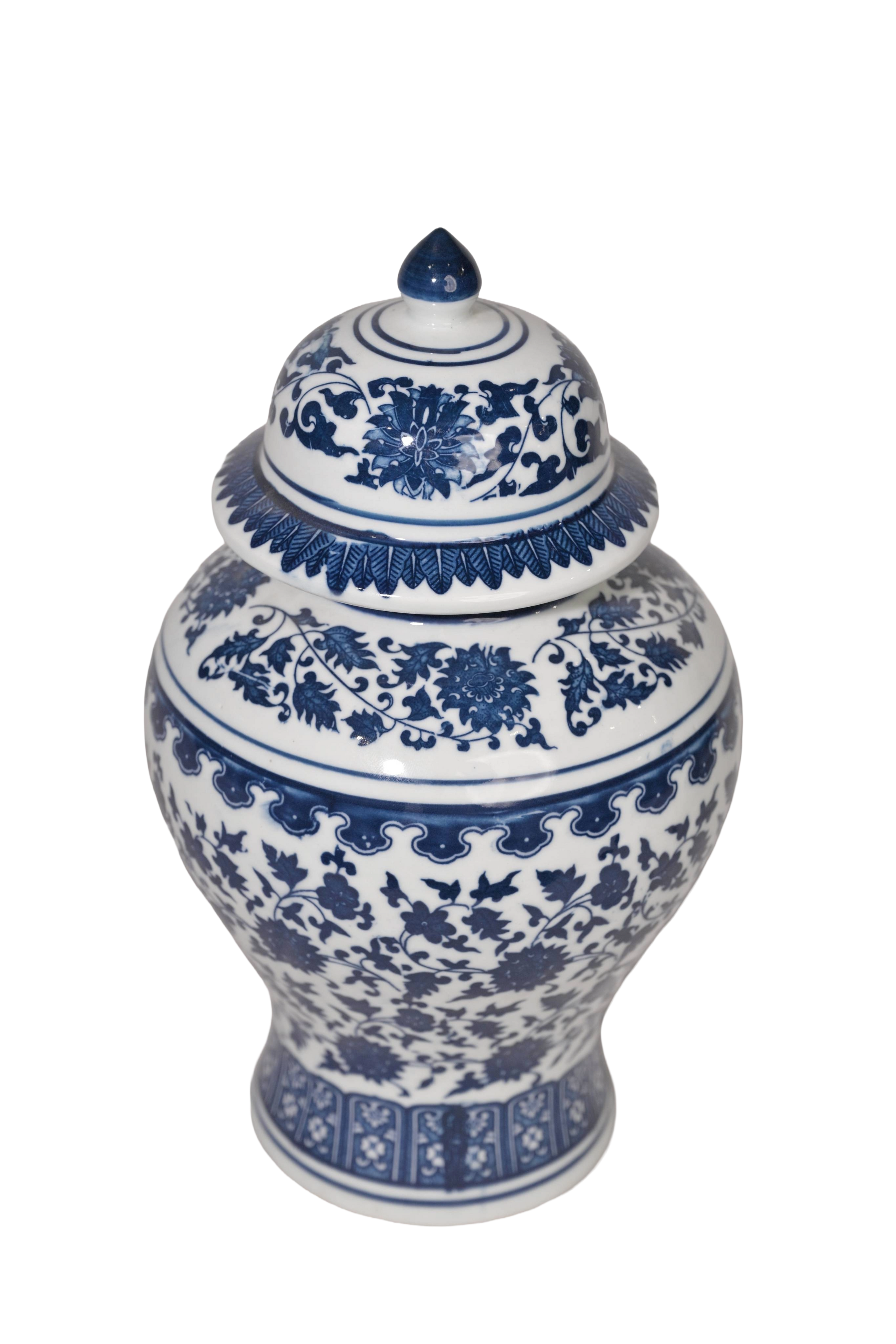 Blue White Porcelain Ginger Jar Collection