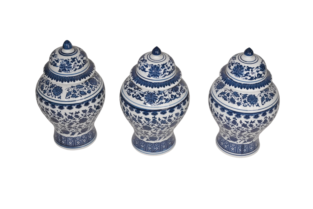 Blue White Porcelain Ginger Jar Collection