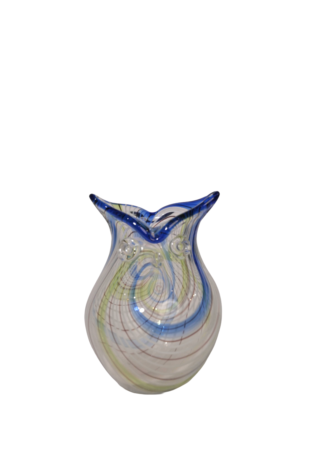 Contemporary Swirl Glass Vase