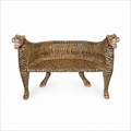 Hand-Painted Tiger Bench Seat