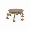 Handcrafted Brass Accent Table