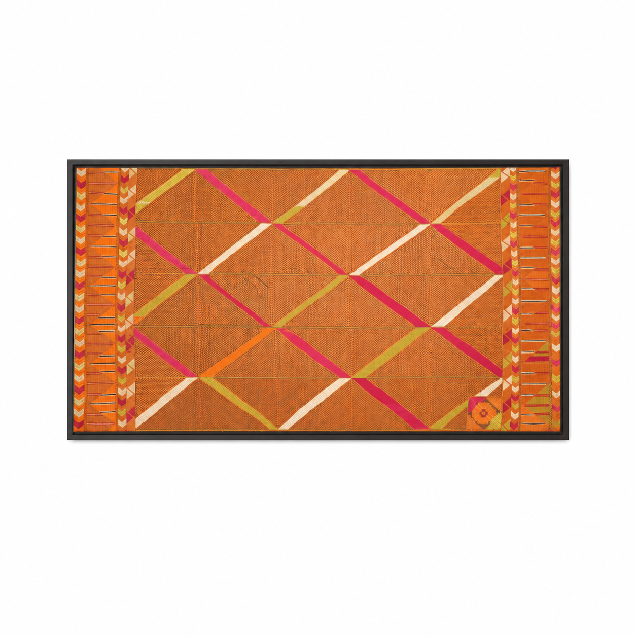 Vintage Geometric Textile Art