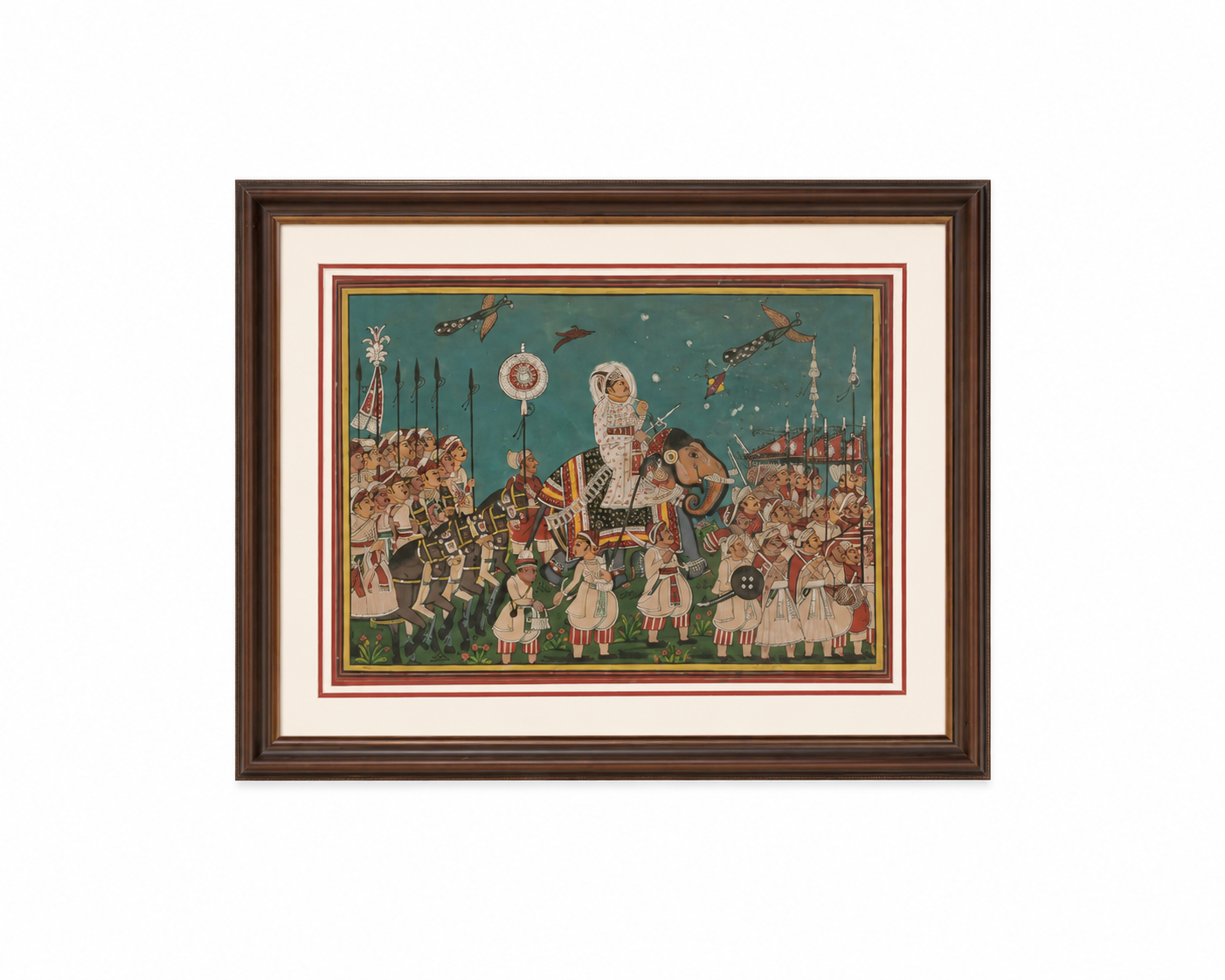 Royal Udaipur Maharana Procession Miniature Painting