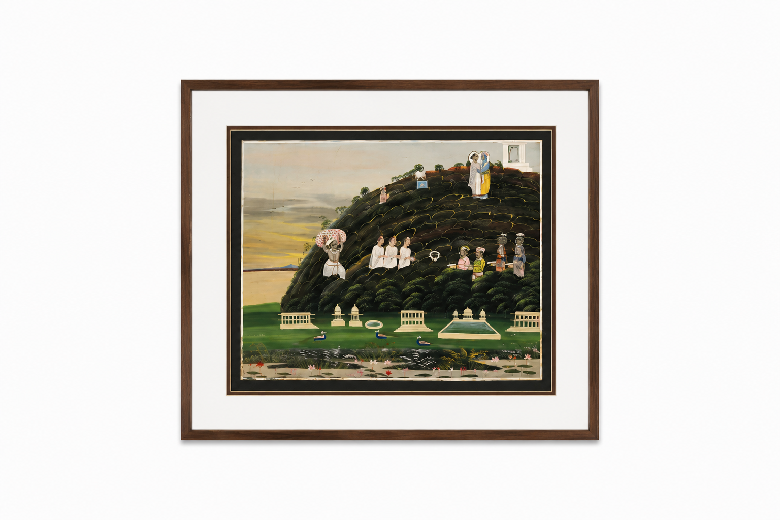 Govardhan Hill Krishna Radha Painting