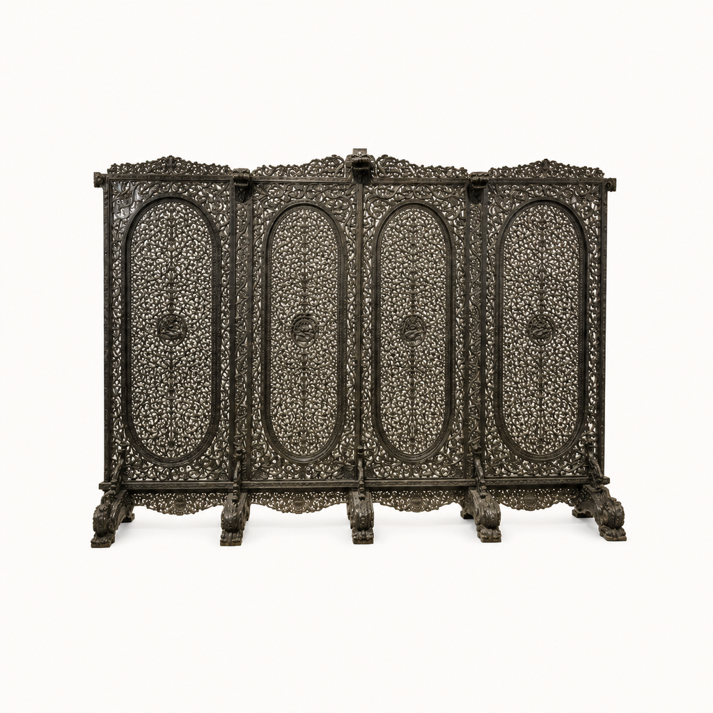 Hand-Carved Heritage Room Divider Screen